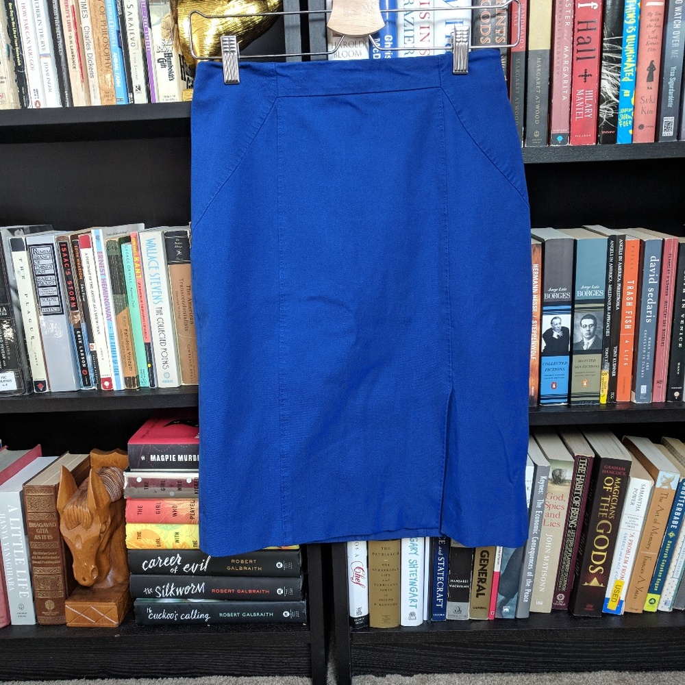 Banana Republic Royal Blue Pencil Skirt, Size 2